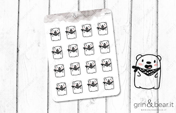 Bandana Barry! - Barry the Bear Stickers (BB049)