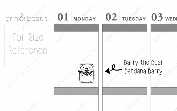 Bandana Barry! - Barry the Bear Stickers (BB049)