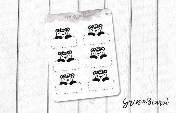 Panda Barry Box! - Barry the Bear Stickers (BB080)