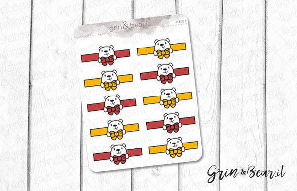 Bow Headers Barry! - Barry the Bear Stickers (BB093)
