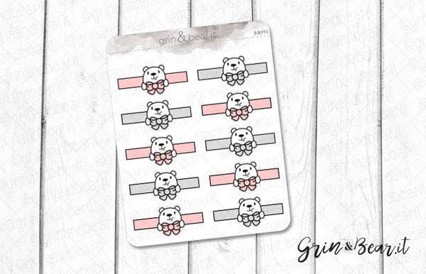 Bow Headers Barry! - Barry the Bear Stickers (BB093)