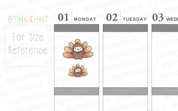 Barry Turkey! - Barry the Bear Stickers (BB143)