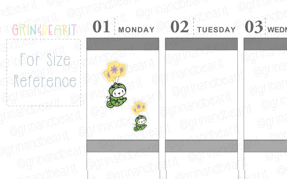 Barry as Pascal! - Barry the Bear Stickers (BB146)