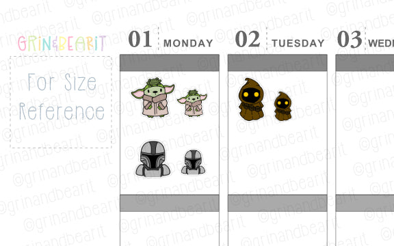 Mandalorian Barry! - Barry the Bear Stickers (BB149)