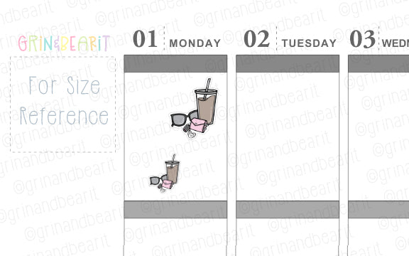 Barry Coffee & Keys! - Barry the Bear Stickers (BB153)