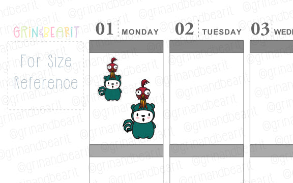 Barry HeiHei Chicky! - Barry the Bear Stickers (BB162)