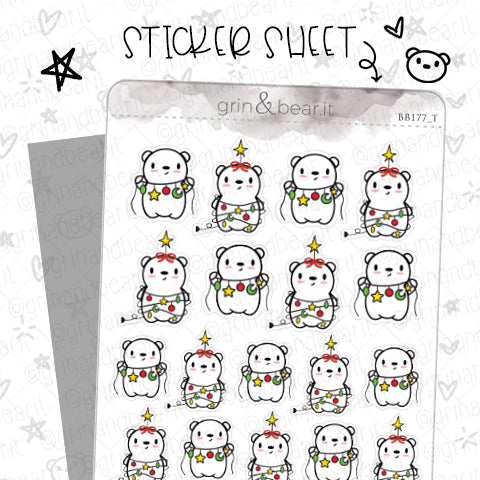Barry HoliDecor! - Barry the Bear Stickers (BB177)