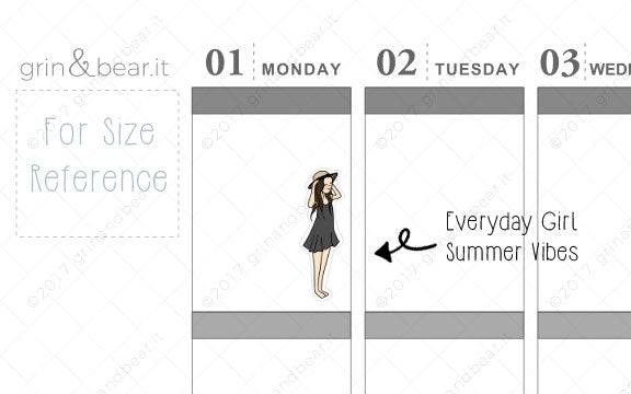 Summer Vibes - Everyday Girl Stickers (EG011)