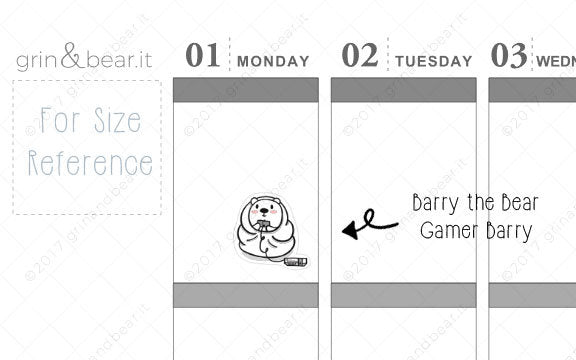Gamer Barry! - Barry the Bear Stickers (BB063)