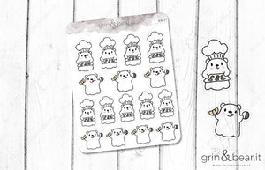 Baker Barry! - Barry the Bear Stickers (BB027)