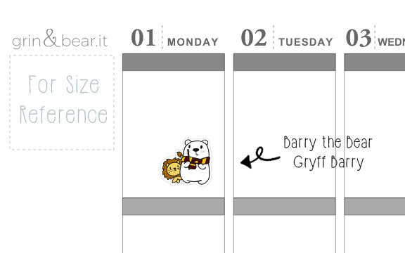 Gryff Barry! - Barry the Bear Stickers (BB077)