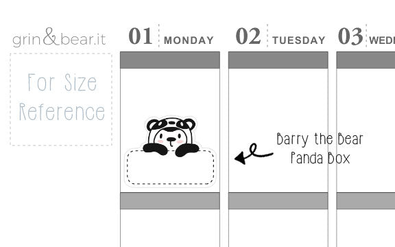 Panda Barry Box! - Barry the Bear Stickers (BB080)
