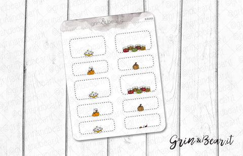 Fall Life Boxes! - Barry the Bear Stickers (BB088)