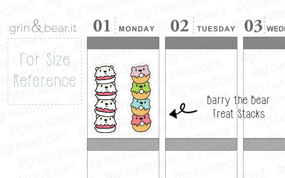 Treat Stacks Barry! - Barry the Bear Stickers (BB090)
