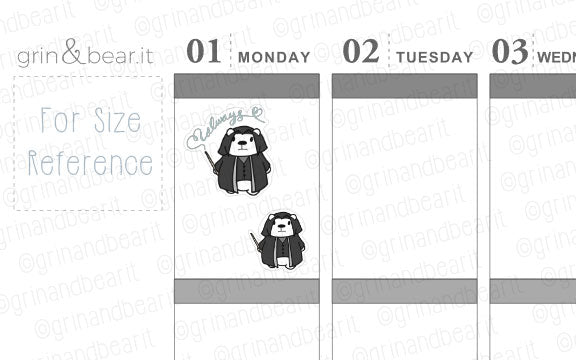 Snape Always Barry! - Barry the Bear Stickers (BB103)
