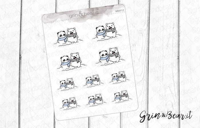 Build a Snowbear Barry! - Barry the Bear Stickers (BB112)