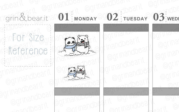 Build a Snowbear Barry! - Barry the Bear Stickers (BB112)