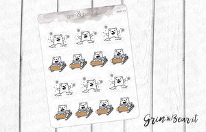 Winter Fun Barry! - Barry the Bear Stickers (BB113)