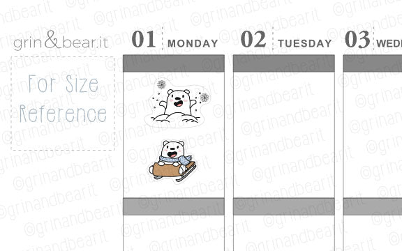 Winter Fun Barry! - Barry the Bear Stickers (BB113)