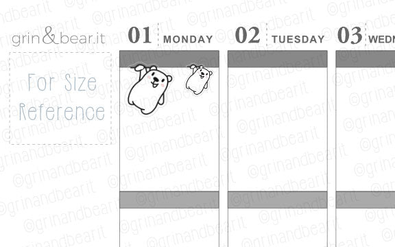 Hanging Barry! - Barry the Bear Stickers (BB114)