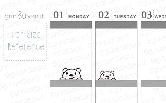 Top Peeking Barry! - Barry the Bear Stickers (BB115)