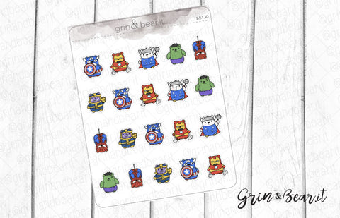 Avengers Barry! - Barry the Bear Stickers (BB130)