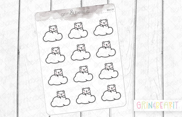 Cloud Barry! - Barry the Bear Stickers (BB139)