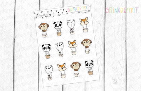 Barry Air Ballons! - Barry the Bear Stickers (BB144)