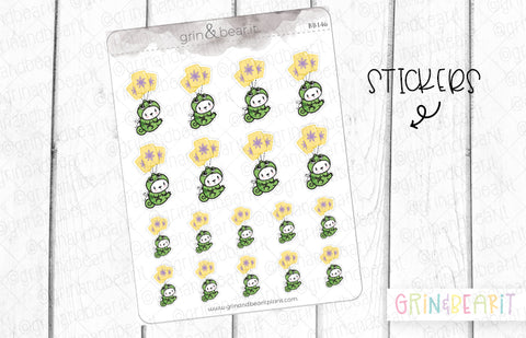 Barry as Pascal! - Barry the Bear Stickers (BB146)