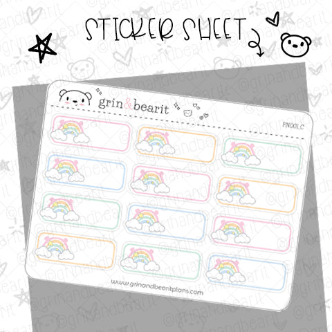 Rainbow Boxes! - Functional Stickers (FN001)