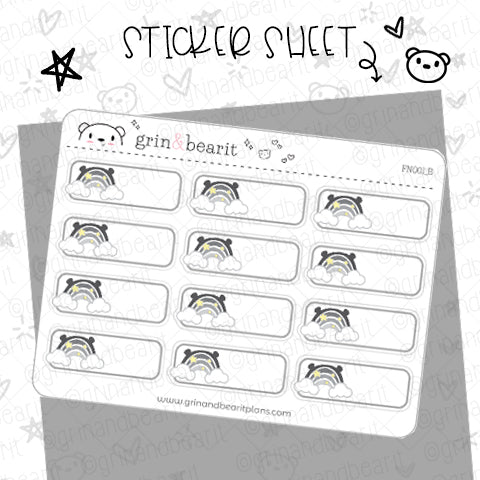 Rainbow Boxes! - Functional Stickers (FN001)