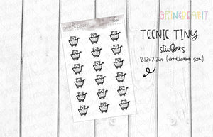 Shopping Cart Doodles! - Tiny Tuesday Stickers (TT006)