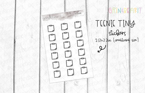 Blank Note Doodles! - Tiny Tuesday Stickers (TT008)