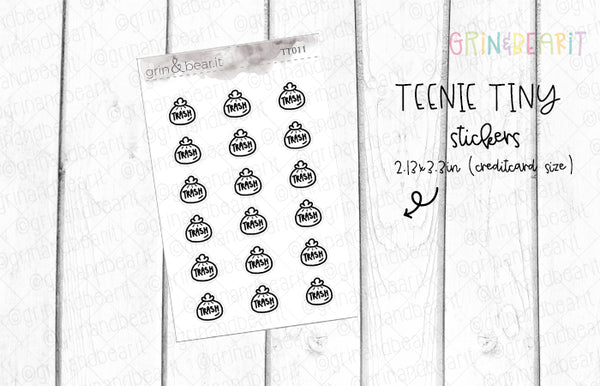 Trashbag Doodles! - Tiny Tuesday Stickers (TT011)
