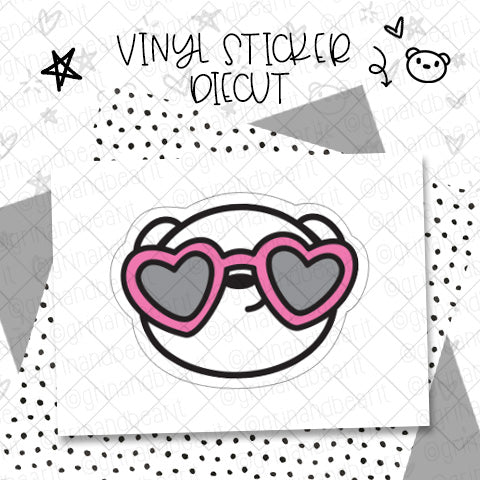 Barry Heart Sunnies - Vinyl Diecut