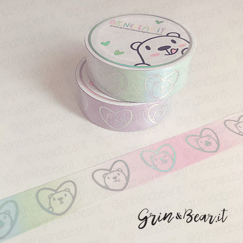 Washi - Barry Heart Rainbow Ombre (WSH003)