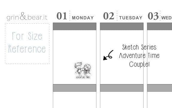 Adventure Time Sketchy Planner Stickers (SS006)