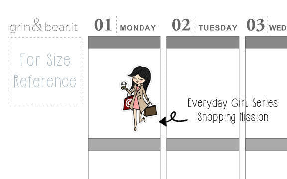 Shopping Mission - Everyday Girl Stickers (EG007)