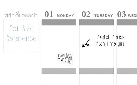 Plan Time Sketchy Planner Stickers (SS002)