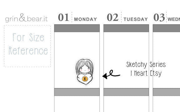 I Heart Etsy Sketchy Planner (SS012)