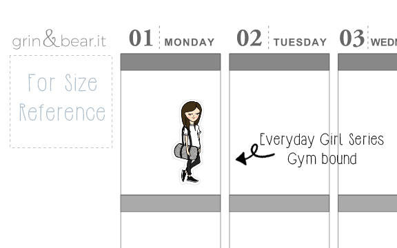 Gym Bound - Everyday Girl Stickers (EG008)