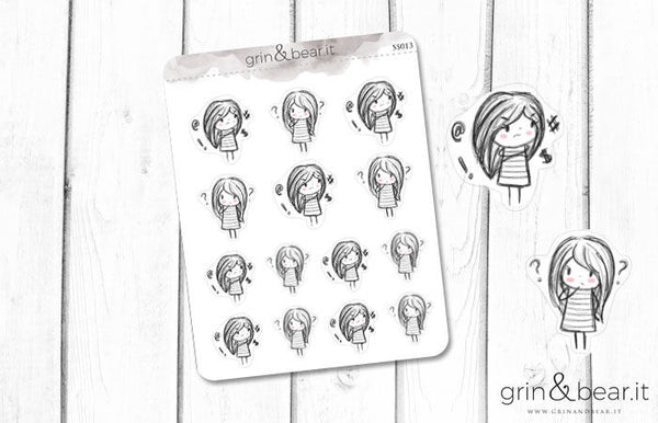 Confused and Angry Emotions Sketchy Planner (SS013)