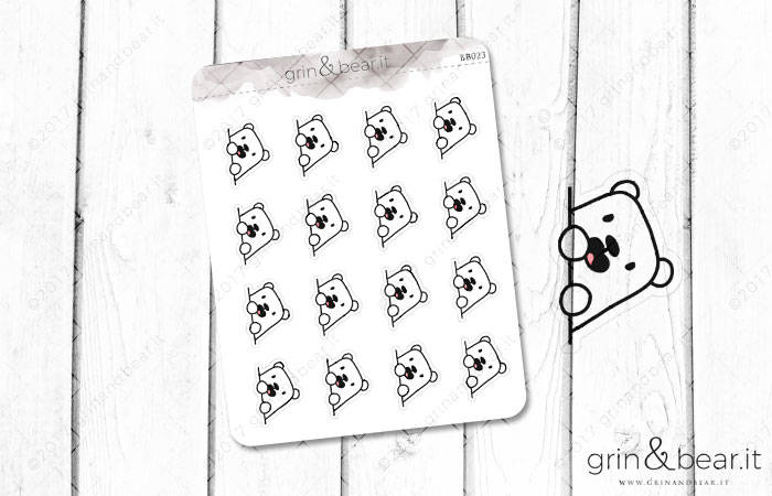 Peek-a-Boo Barry! - Barry the Bear Stickers (BB023)