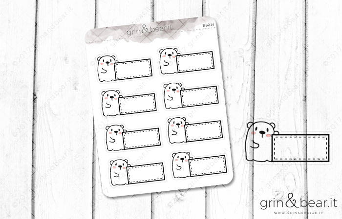 Side Hugging Barry Box! - Barry the Bear Stickers (BB044)