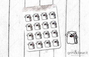Paperclip it! - Barry the Bear Stickers (BB037)