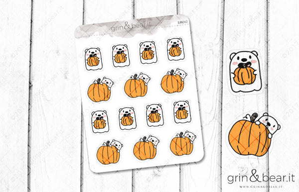 Pumpkin Barry! - Barry the Bear Stickers (BB042)