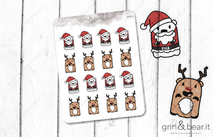 Santa Barry! - Barry the Bear Stickers (BB054)