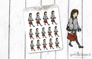 Shopping - Everyday Girl Stickers (EG016)