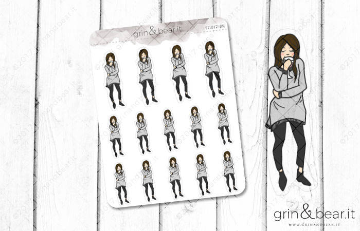 Sippin' on Wine - Everyday Girl Stickers (EG017)