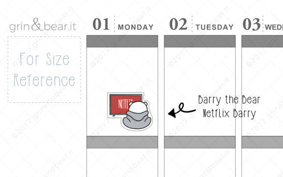 Netflix Barry! - Barry the Bear Stickers (BB060)